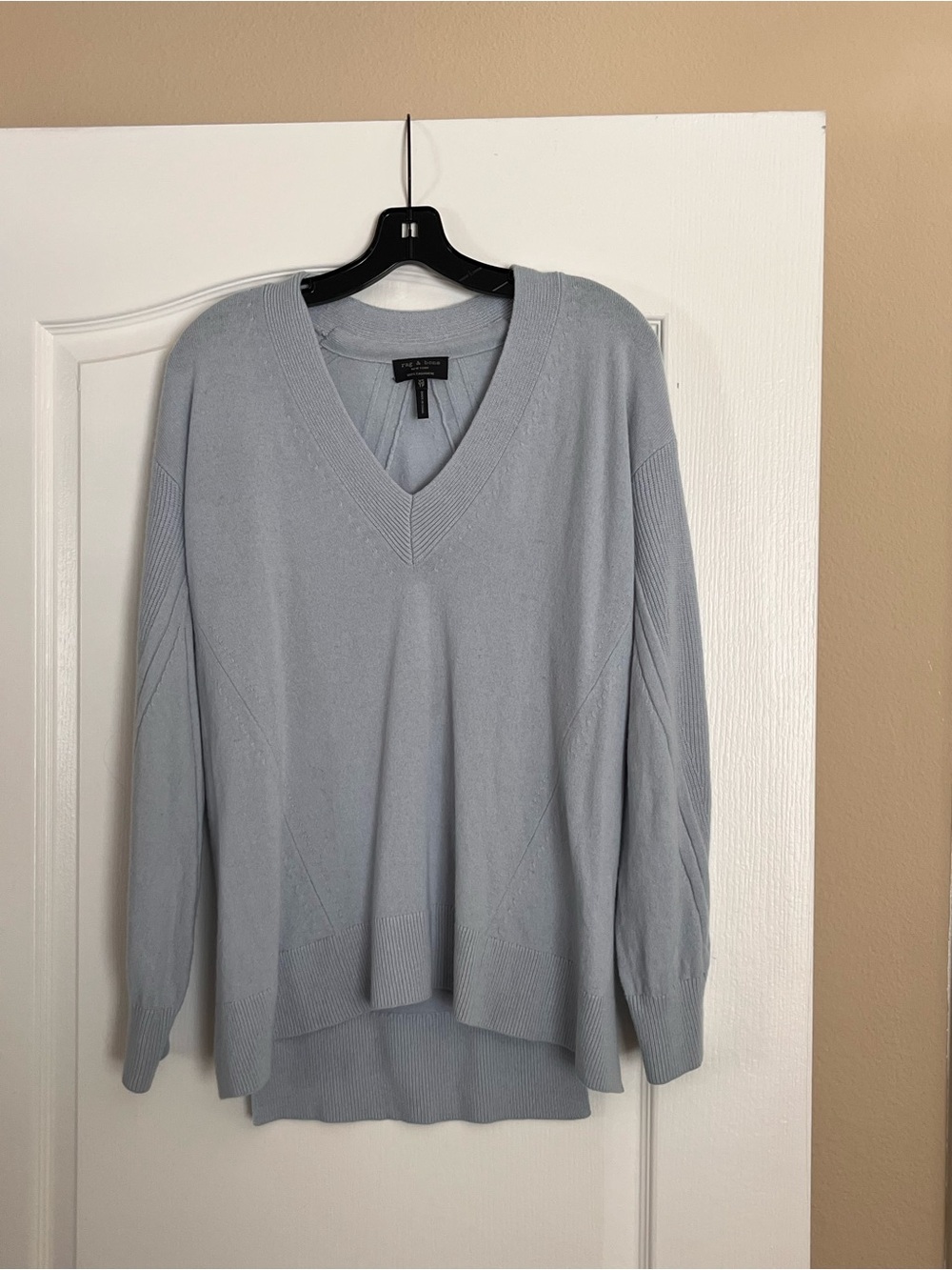 Rag & bone Light Blue V-Neck Sweater